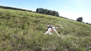 Amatőr vidéki túlsúlyos feleség