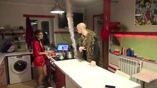 Orosz zsenge nőci dp-be baszva