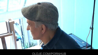 Oldje - Dupla vén hímvessző a zsenge csajnak