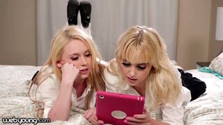 Chloe Cherry és fősulis ribanca lezbi kísérletezésre adja fejét